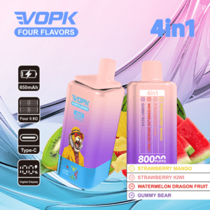 VOPK 4-in-1 80000 Puffs Disposable Vape - Quad-Flavor Technology with Mesh Coil