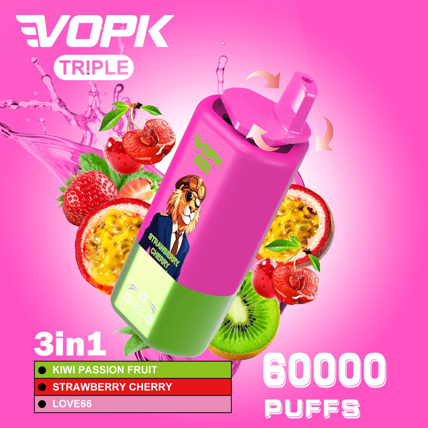 VOPK Triple 3-in-1 60000 Puffs Disposable Vape Your Ultimate Flavor Experience - Image 5