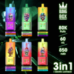 Bang Box 80000 Puffs 3-in-1 Adjustable Flavor Disposable Vape | Massive 60mL E-Liquid | Long-Lasting Power