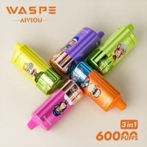 WASPE AIVIOU 60000 Puffs 3-in-1 Flavor Disposable Vape | Triple Mesh Coil & Smart Display