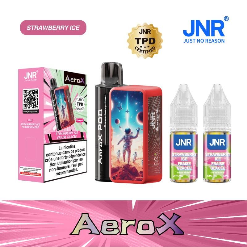 JNR AeroX 32000 Puffs Refillable Pod Vape Kit | TPD Certified Dual Mesh Coil | Long-Lasting 850mAh Battery - Image 4