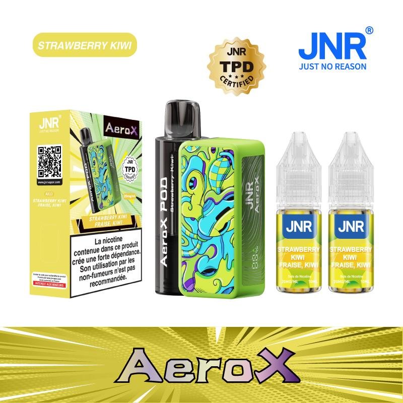 JNR AeroX 32000 Puffs Refillable Pod Vape Kit | TPD Certified Dual Mesh Coil | Long-Lasting 850mAh Battery - Image 5