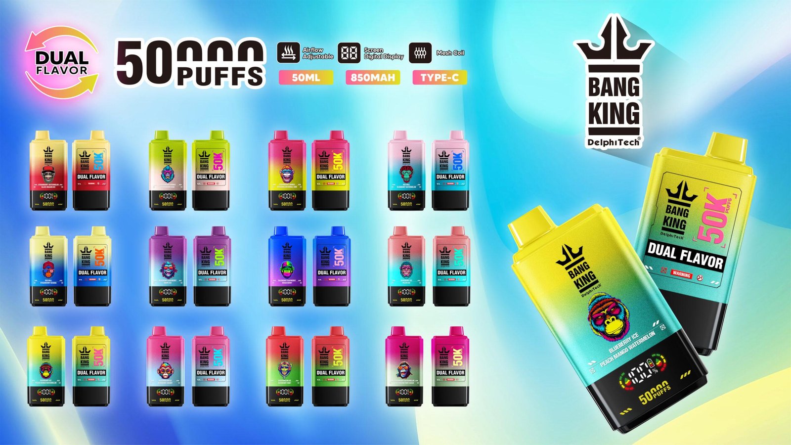 Bang King 50000 puffs wholesale Germany Italy France
