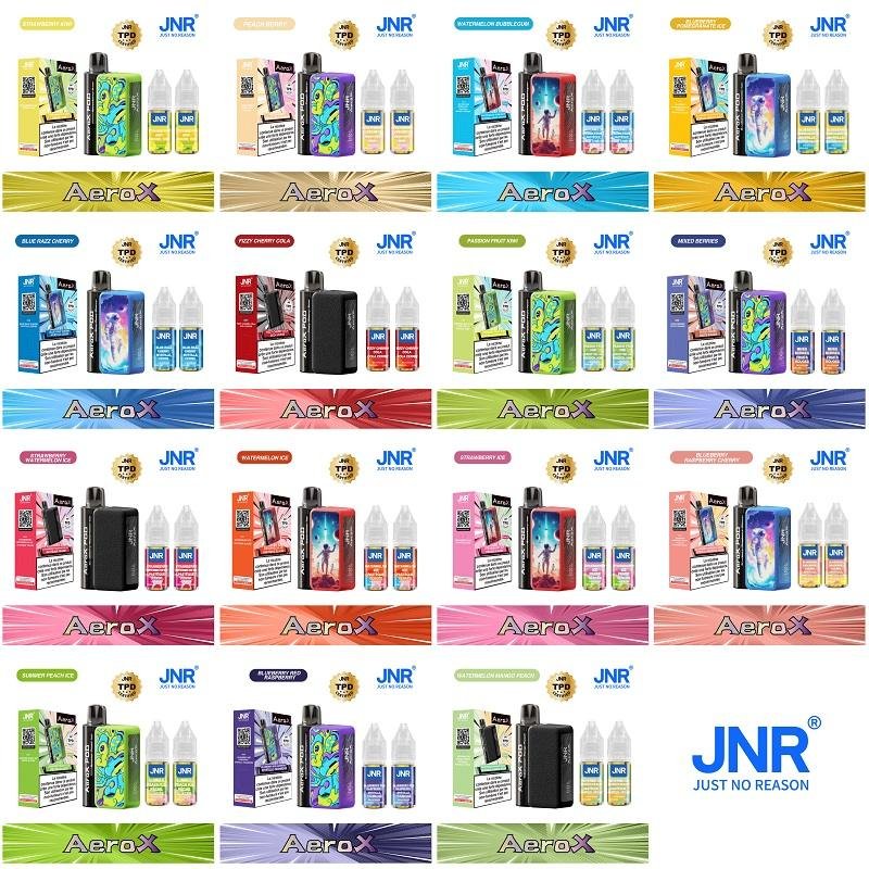 JNR AeroX 32000 Puffs Refillable Pod Vape Kit | TPD Certified Dual Mesh Coil | Long-Lasting 850mAh Battery - Image 7