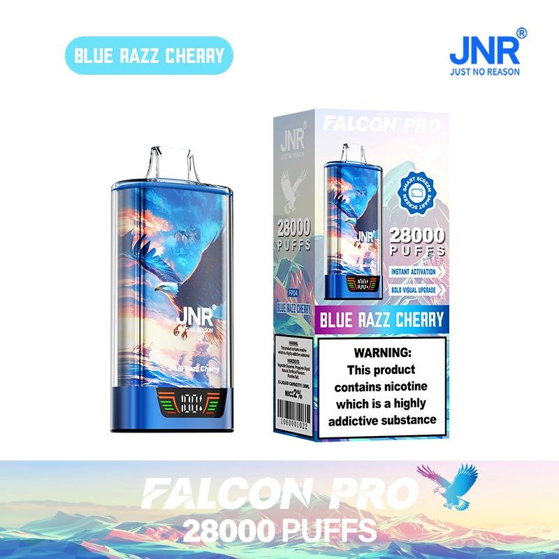 JNR Falcon Pro 28000 Puff Disposable Vape Long Lasting Rechargeable Mesh Coil Rich Flavors - Image 2