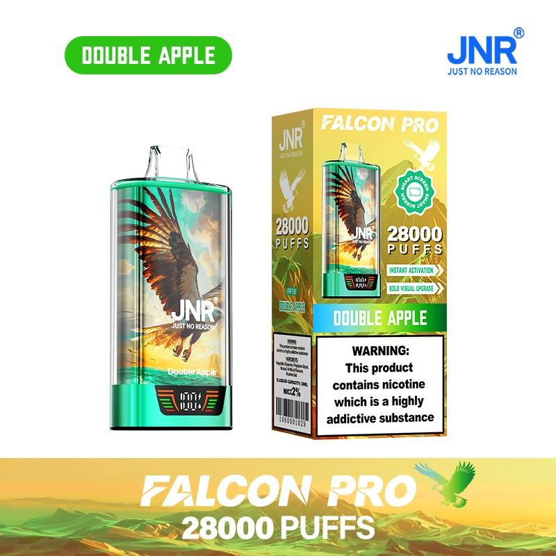 JNR Falcon Pro 28000 Puff Disposable Vape Long Lasting Rechargeable Mesh Coil Rich Flavors - Image 4