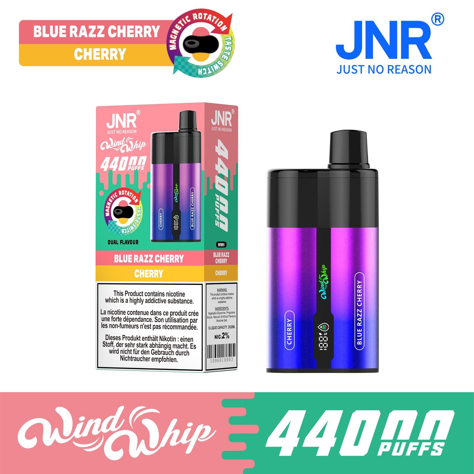 JNR WindWhip 44000 Puff Disposable Vape | 20 Flavors High Puff - Image 2