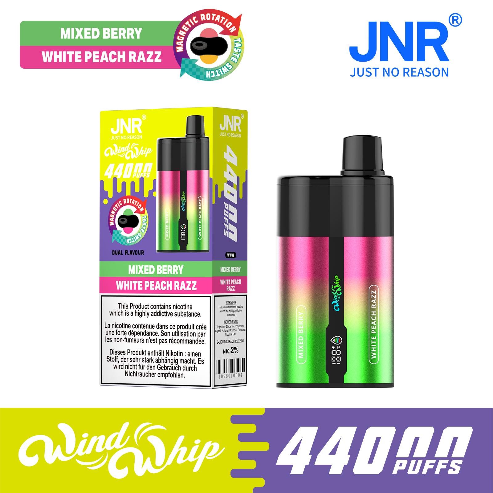 JNR WindWhip 44000 Puff Disposable Vape | 20 Flavors High Puff - Image 3