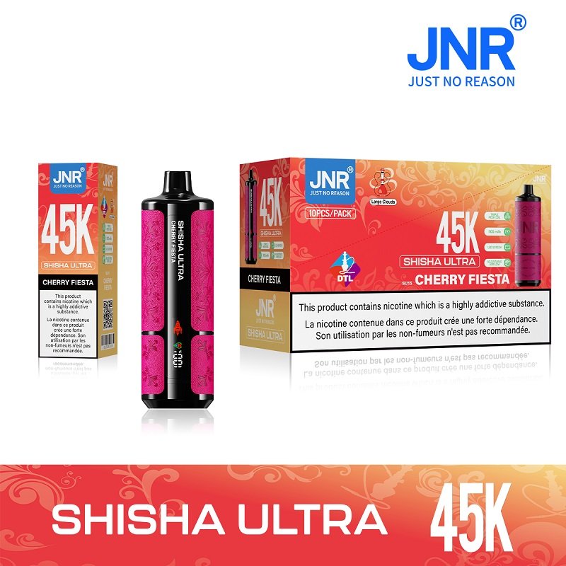 JNR ShiSha Ultra 45000 Puffs Disposable Vape | DTL Shisha-Style Hookah | Triple Mesh Coil & Adjustable Airflow | 40ml Monster Capacity - Leather Edition - Image 2