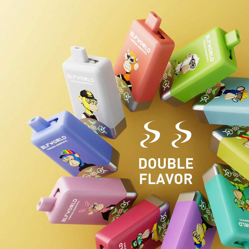 Elfworld Tornado 60000 Puffs Disposable Vape | Dual Flavor 2-in-1 Switch | 50ml E-Liquid & Smart Digital Screen | 60K High Capacity Rechargeable Vape - Image 4