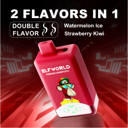 Elfworld Tornado 60000 Puffs Disposable Vape | Dual Flavor 2-in-1 Switch | 50ml E-Liquid & Smart Digital Screen | 60K High Capacity Rechargeable Vape - Image 3