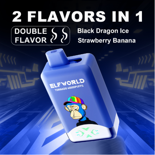 Elfworld Tornado 60000 Puffs Disposable Vape | Dual Flavor 2-in-1 Switch | 50ml E-Liquid & Smart Digital Screen | 60K High Capacity Rechargeable Vape - Image 6