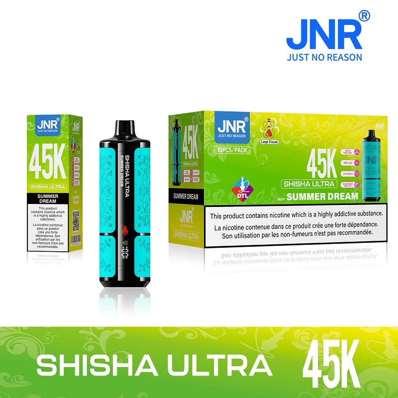 JNR ShiSha Ultra 45000 Puffs Disposable Vape | DTL Shisha-Style Hookah | Triple Mesh Coil & Adjustable Airflow | 40ml Monster Capacity - Leather Edition - Image 6