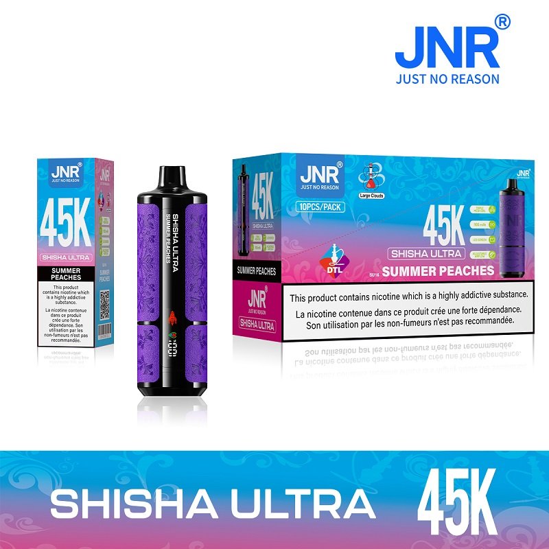 JNR ShiSha Ultra 45000 Puffs Disposable Vape | DTL Shisha-Style Hookah | Triple Mesh Coil & Adjustable Airflow | 40ml Monster Capacity - Leather Edition - Image 7