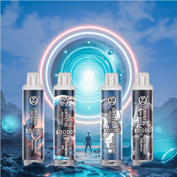 UZY Crystal Pro Max 10K Disposable Vape – 10000 Puffs, Mesh Coil, Rechargeable Type-C, Rich Flavors - Image 7