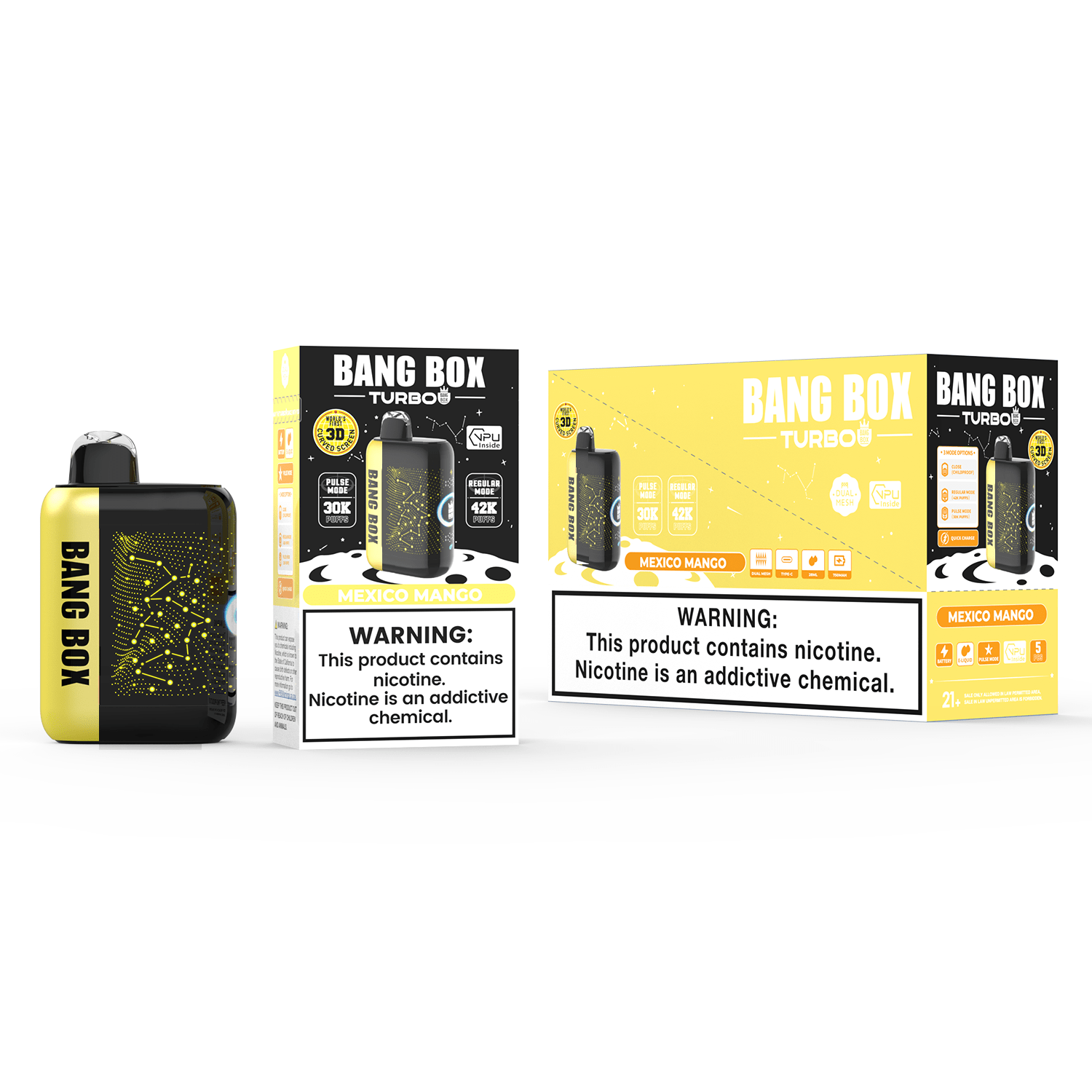 Bang Box Turbo BLACKBERRY-B-POP 30000/42000 Puffs Disposable Vape Dual Mesh Coil Buy Wholesale Europe - Image 3