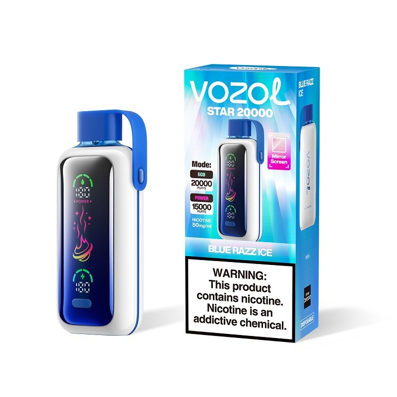 Vozol Star 20000 Puffs Disposable Vape | Dual Mode (ECO/Power) | Full Mirror Smart Screen | S.I.L.C Tech & Dual Mesh Coil | 20K Puff Rechargeable - Wholesale Europe - Image 5