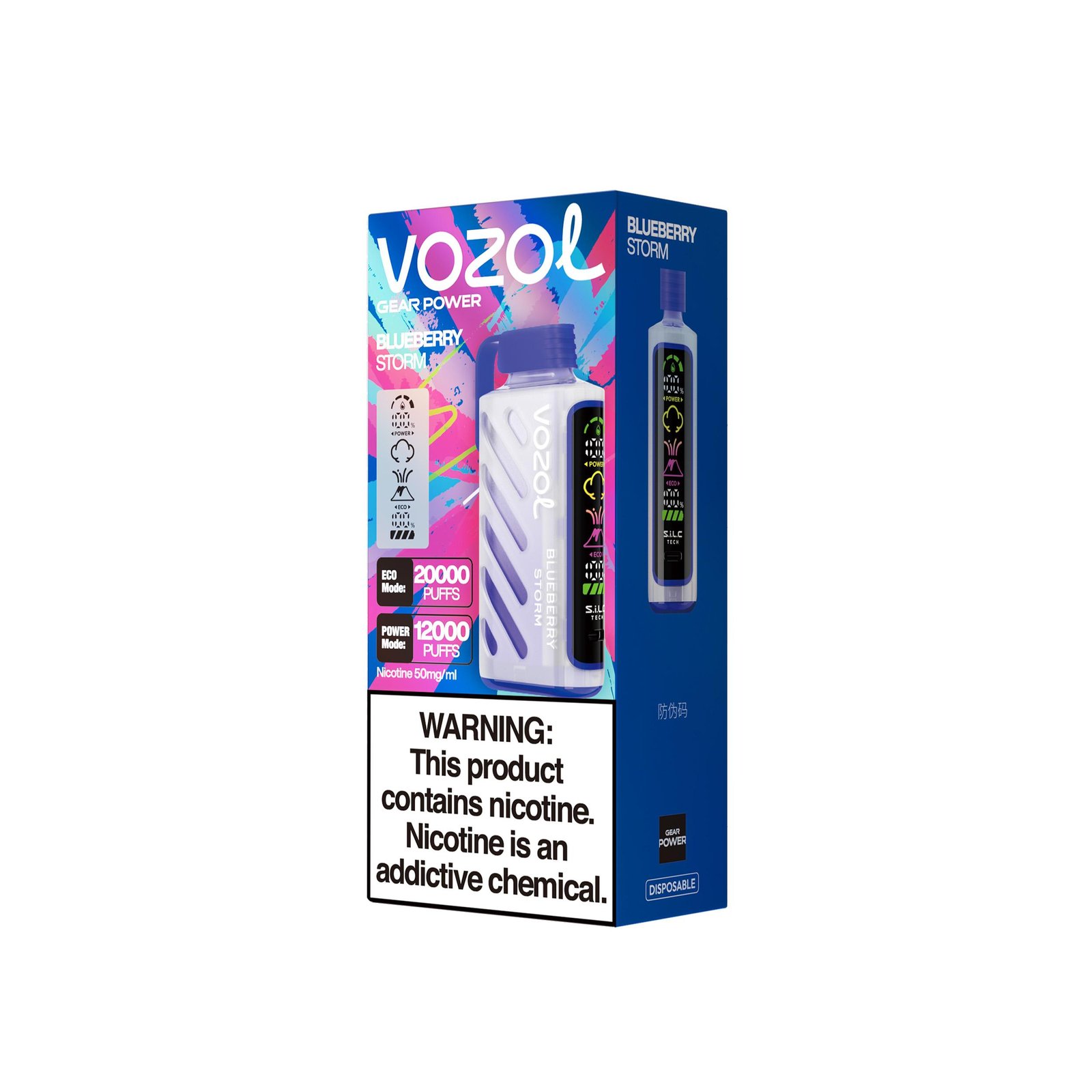 Vozol Gear Power 20000 Disposable Vape | Dual Mesh Coil | ECO & Power Modes | 20 Flavors - Image 7