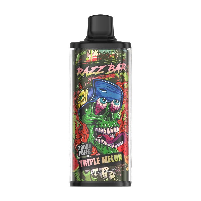 Razz Bar 30000 Puffs Disposable Vape | 30K High-Capacity Rechargeable Device | 1.0Ω Mesh Coil & Adjustable Airflow | Unique Graffiti Monster Edition - Image 5