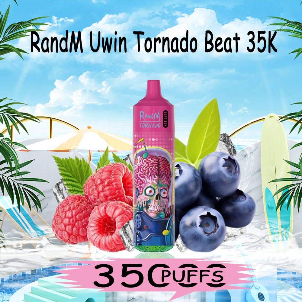Uwin RandM Tornado Beat 35000 Puffs Disposable Vape – Music Sync RGB Lights & Dual Mesh Coil – 850mAh Rechargeable Type-C - Image 2