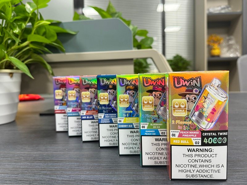 Uwin Twins Crystal 40000 Puffs Disposable Vape | 2-in-1 Dual Flavor & Smart LED Display - Image 5