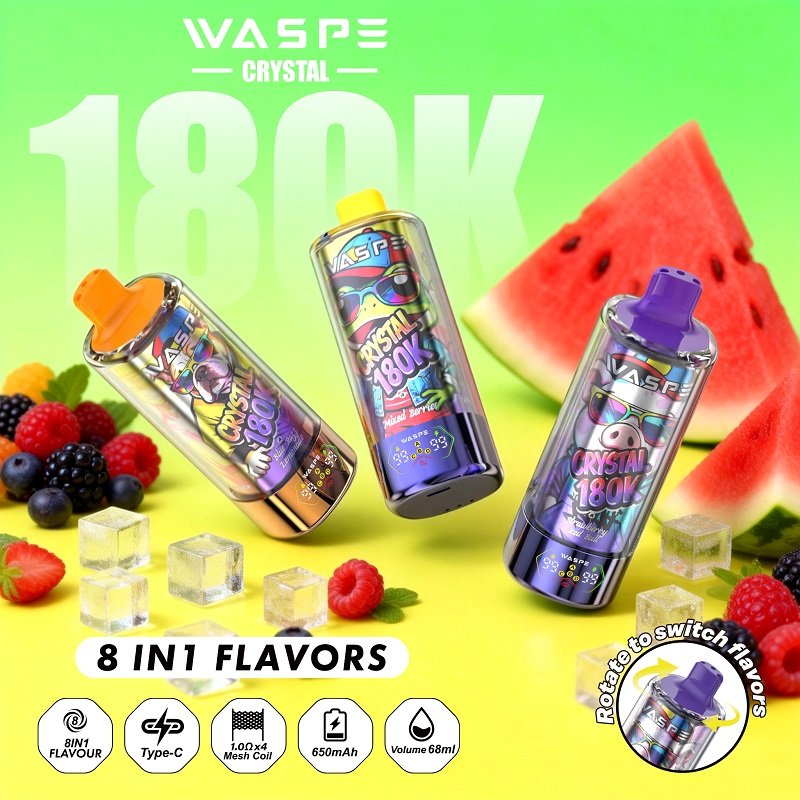WASPE 8 in 1 Crystal 180000 Puffs