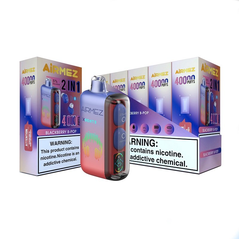 Airmez Xbeats 40000 Disposable Vape | 40000 Puffs 2-in-1 Smart Device with Built-in TWS Earphones - Image 6