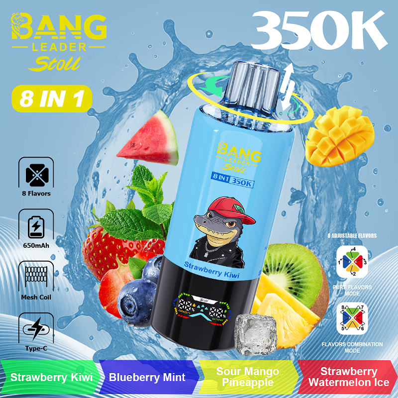 Bang Leader Stoll 350000 Puffs 8-in-1 Disposable Vape | Switchable Flavors & Smart LED - Image 6