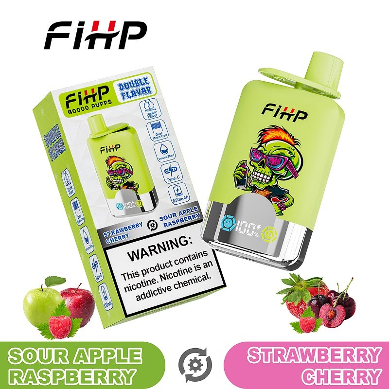 FIHP 40000 Double Flavors Disposable Vape | Smart RGB Screen & Quad Mesh Coil | 36ml 3-Mode Adjustable Vape | Type-C Rechargeable - Image 7