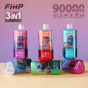 FIHP 90K 90,000 Puffs 3-in-1 Triple Flavor Disposable Vape | Dual Mesh Coil & Smart LED Display