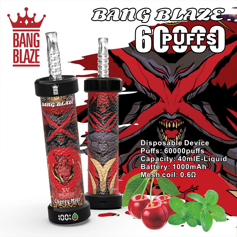 Bang Blaze 60000 Puffs Disposable Vape – High-Capacity Mesh Coil Vape with Smart Screen & Type-C Rechargeable Battery - Image 5