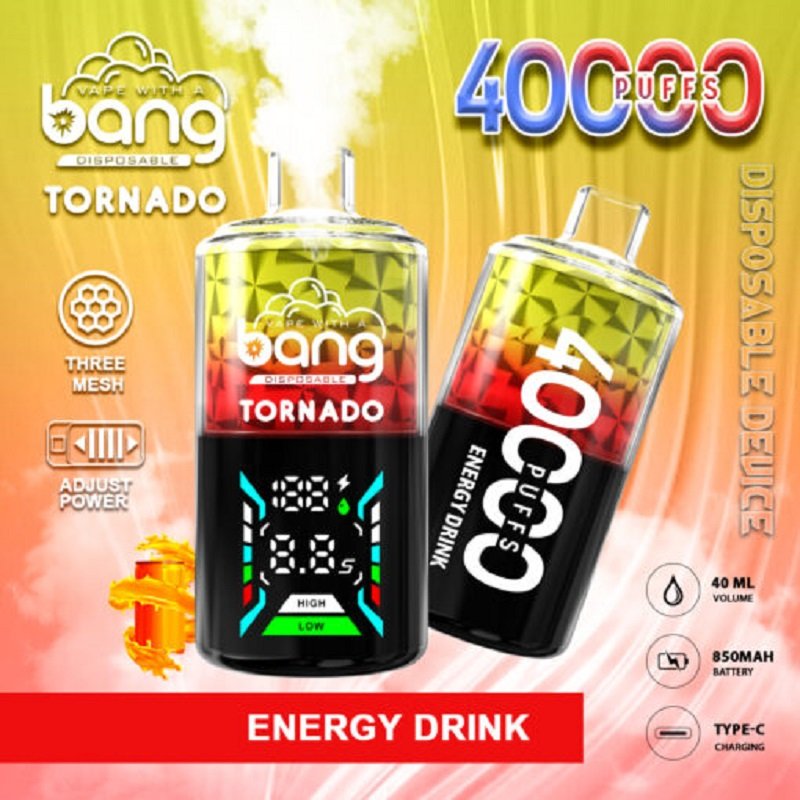 Bang Tornado 40000 Puffs Disposable Vape | Smart LED Screen & Tornado Airflow - 40k Puffs - Image 5