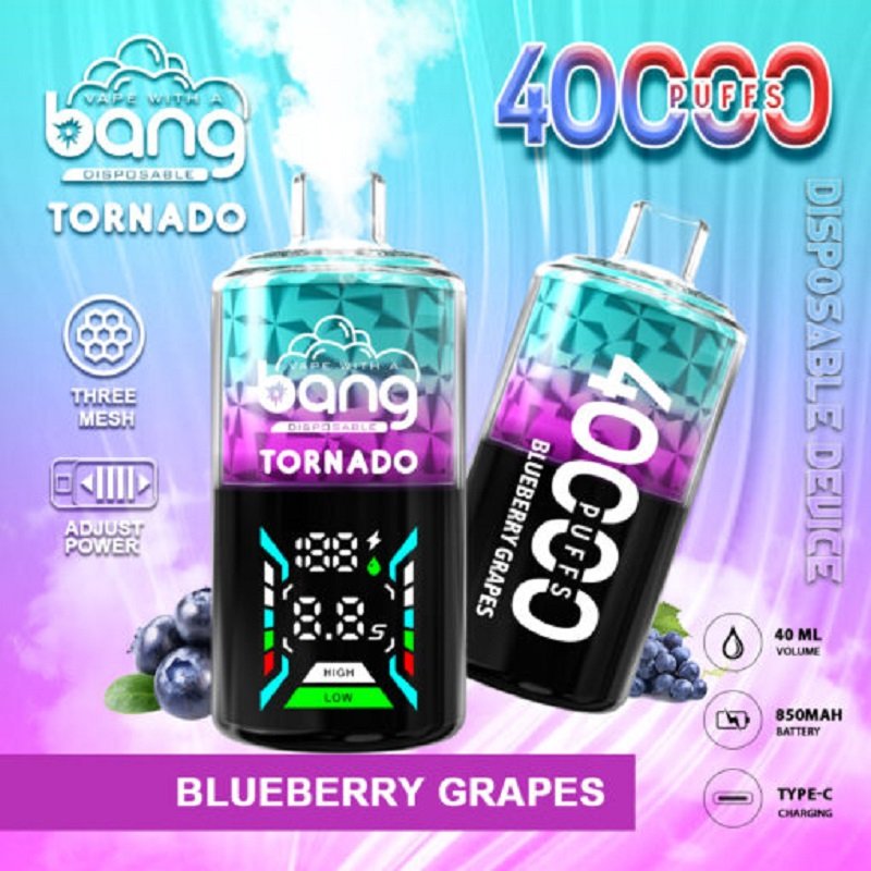 Bang Tornado 40000 Puffs Disposable Vape | Smart LED Screen & Tornado Airflow - 40k Puffs - Image 3