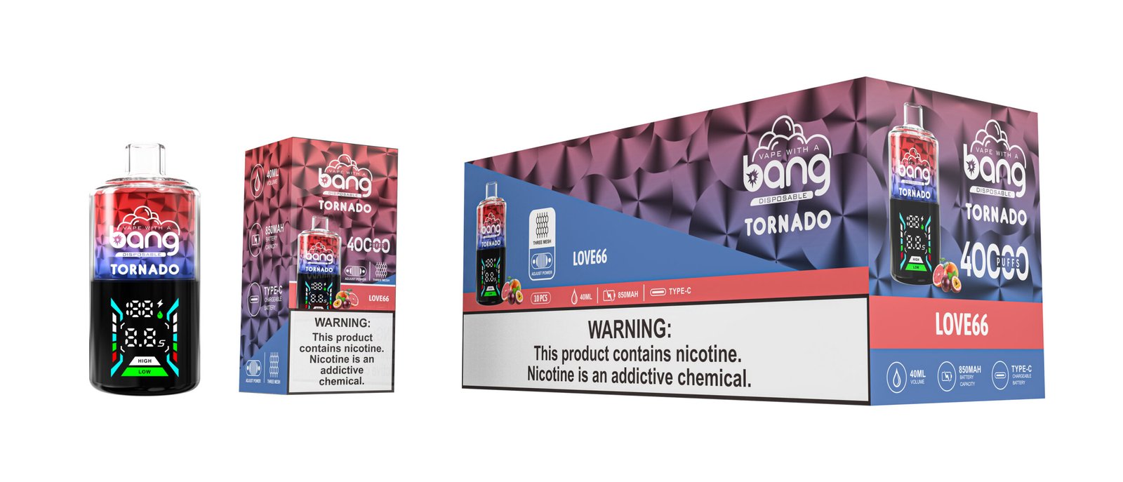 Bang Tornado 40000 Puffs Disposable Vape | Smart LED Screen & Tornado Airflow - 40k Puffs - Image 7