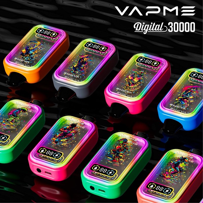 VAPME DIGITAL 30000 Puffs Disposable Vape - Smart Full Screen & Dual Mesh Coil - 20ml Premium E-liquid - Image 3