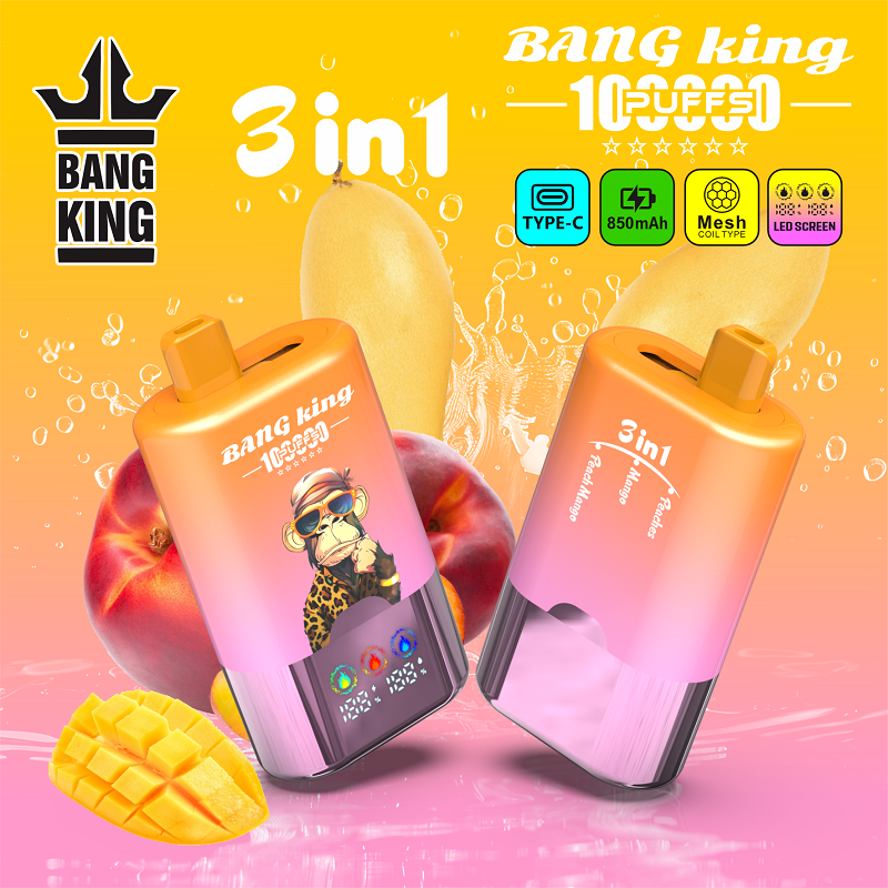 Bang King 100,000 Puffs 3-in-1 Disposable Vape - 100K Puffs with Triple Flavor Switch & LED Screen | Europe Wholesale - Image 5