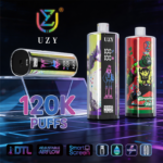 UZY Shisha Hookah King 120k Puffs Disposable Vape - 64ml Dual Mesh & Smart Screen (DTL Pro)
